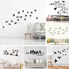 Креативная виниловая наклейка на стену с изображением дерева и птицы для домашнего декора, наклейки на стену, фрески, украшение для гостиной, животные, наклейки на стену