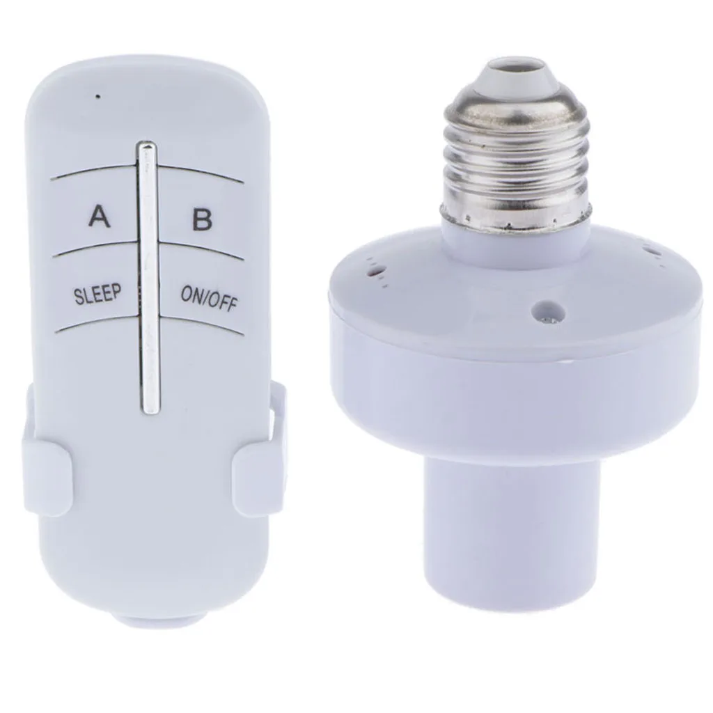 

Remote Control E27 Lamp Holder Simple and Easy to Install 220V White