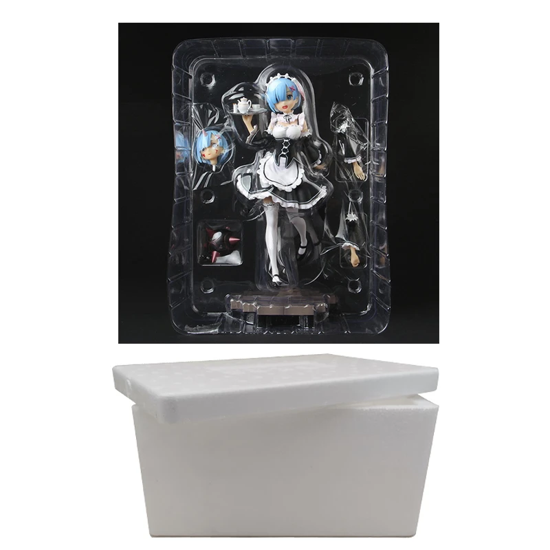 RMLM-01 rem Re: Life другой мир от Zero re: zero Rem Ram кукла «горничная» Emilia Аниме Фигурка Фигурки Коллекция игрушки для детей Подарки - Цвет: RMLM-01 rem