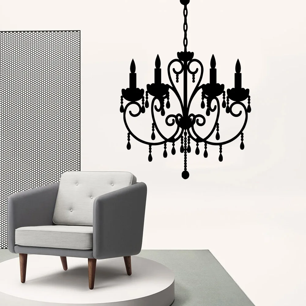 Виниловые наклейки на стену с модным рисунком для гостиной настенный стикер