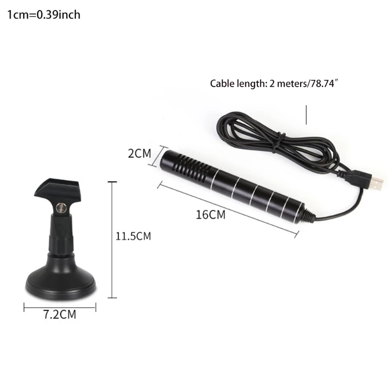 

78.74in Line Length Microphone Perfect for Vlogging Equipments Widely Use Game Props Vocal Recording Applications