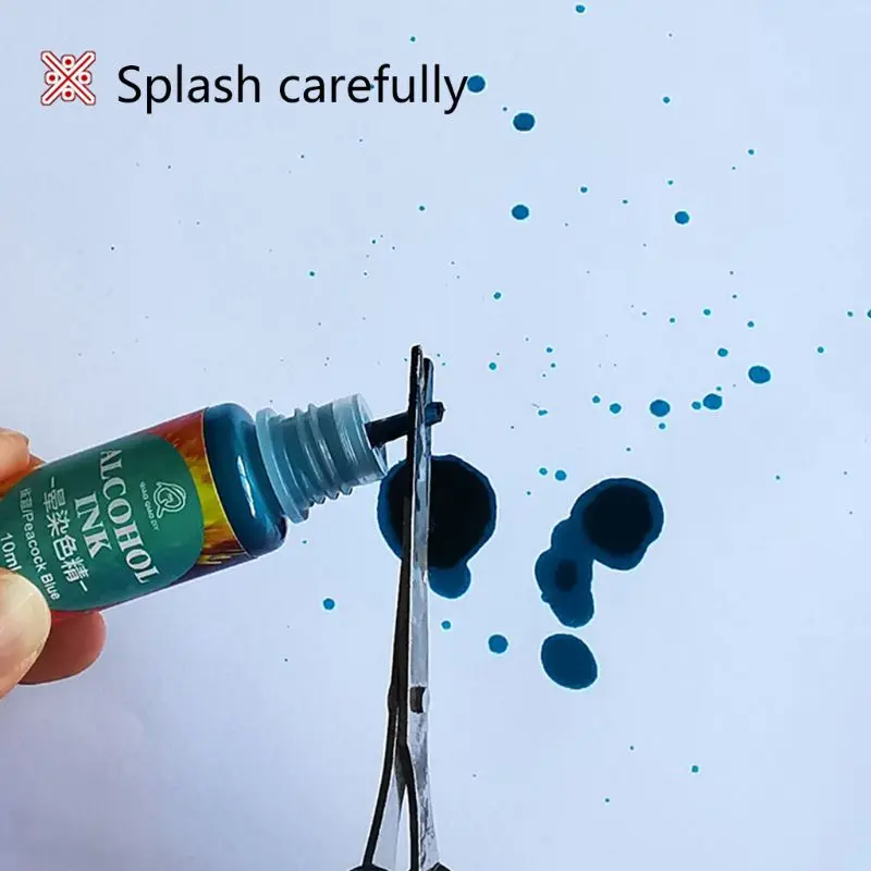 

6/12 Colors Epoxy Pigment Liquid Colorant Dye Ink Diffusion Resin projects Jewelry DIY non-irritating environmentally