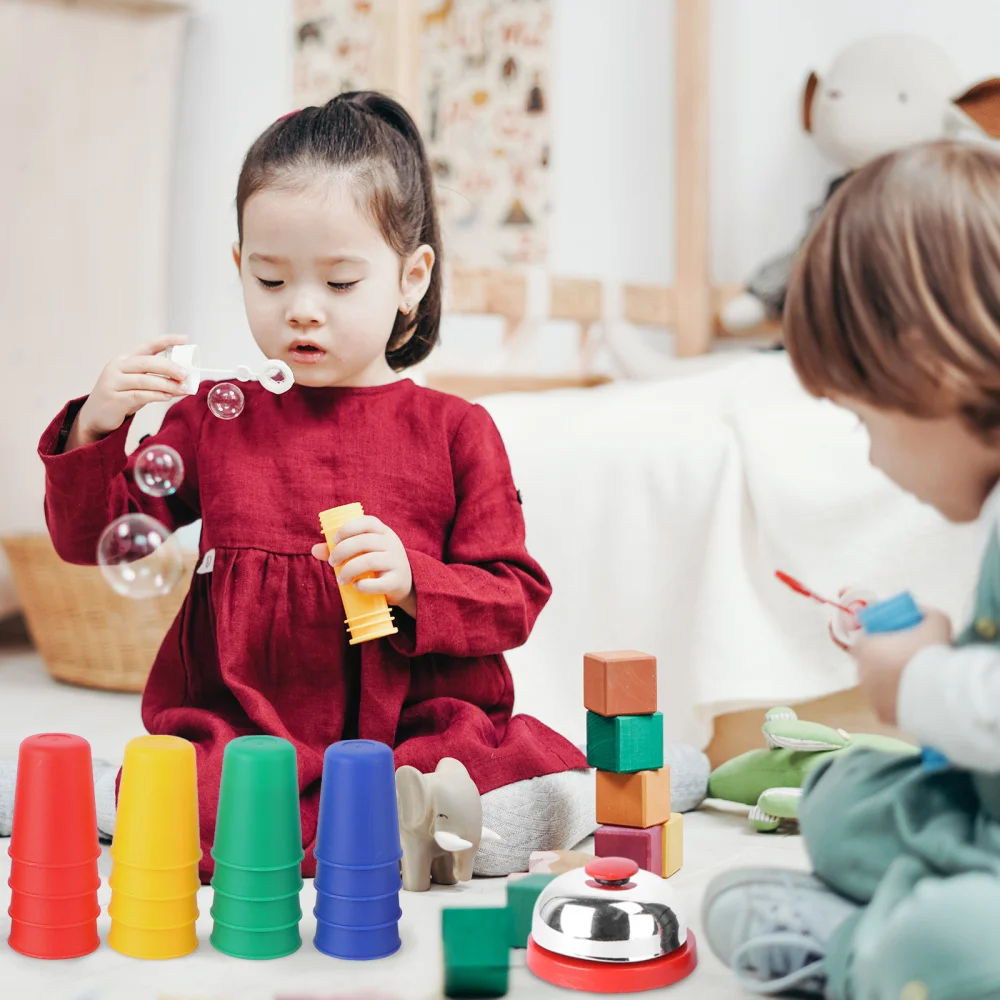 

1 Set Stacking Cups Educational Toys Stacking Parent-Kid (Colorful)
