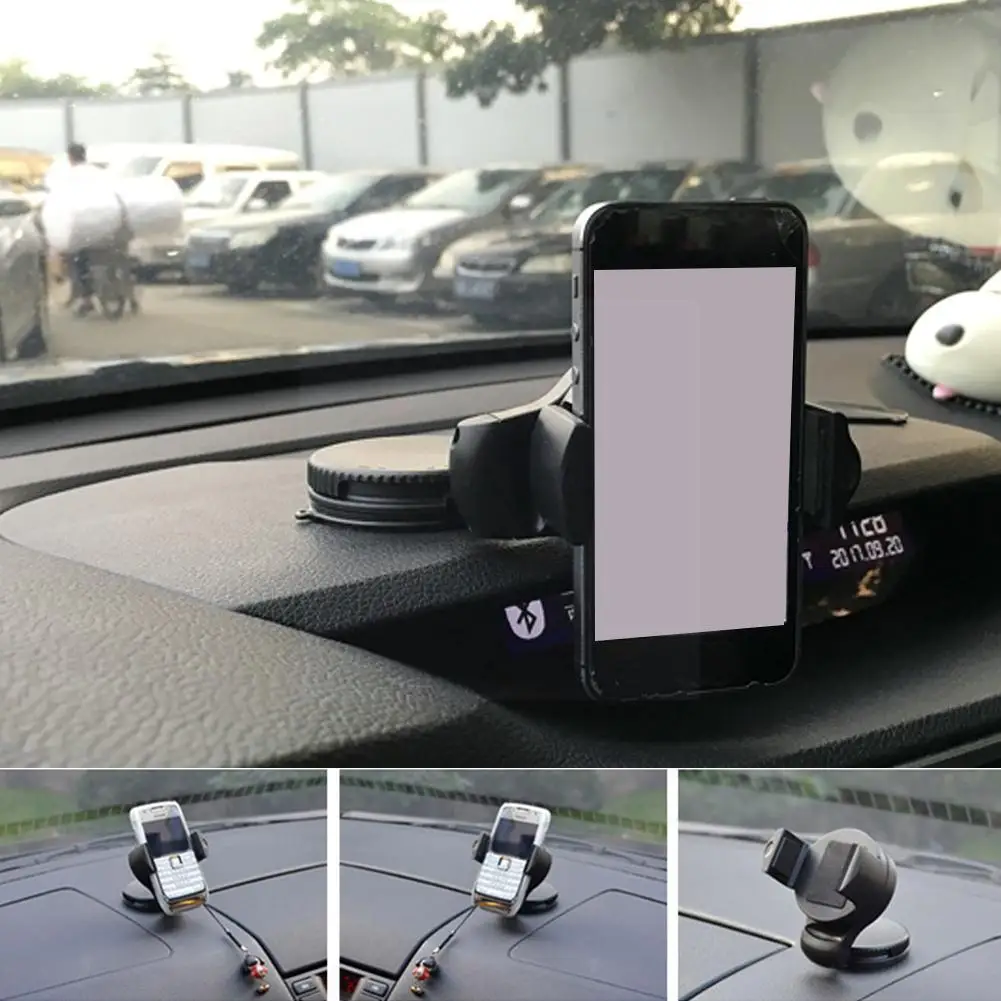 

Car Phone Holder 360 Rotatable Car Windscreen Suction Accessories Cup Support Holder Mount Bracket Phone Mobile GPS Stand Q0L6