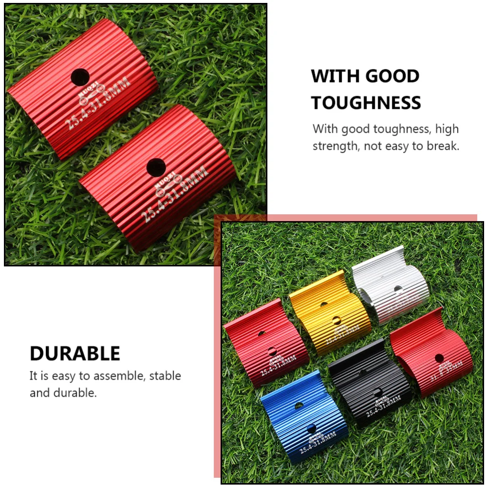 

2pcs Bike Handlebar Stem Reducer Aluminum Alloy Handlebar Shim Adapter