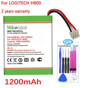 new high capacity battery for logitech h800 533 000067 ahb472625pst 981 000337 mobile phone batteries with tracking number free global shipping