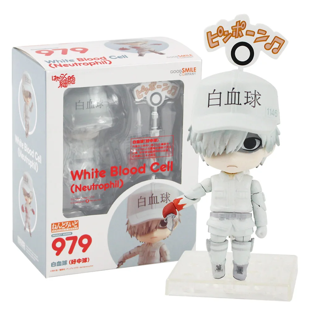Nendoroid 979 ячеек на работе фигурка игрушка лейкоцит нейтрофил белая кровяная клетка аниме модель куклы