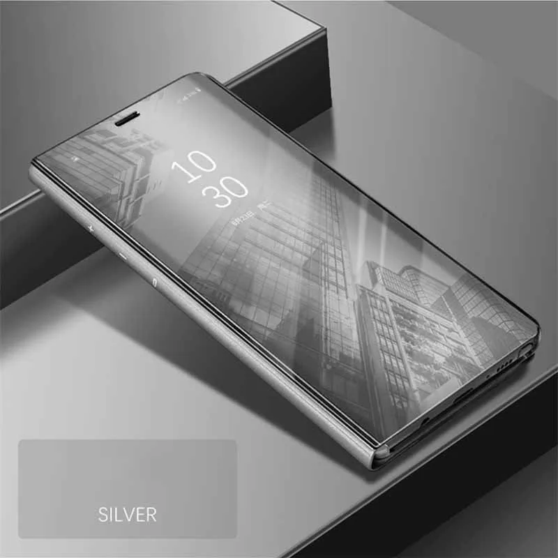 Silver Для samsung Galaxy J7 Neo чехол J7 Core J701 J701F Smart View зеркальный чехол для телефона для samsung J7 NXT откидной кожаный чехол Funda - Цвет: Silver