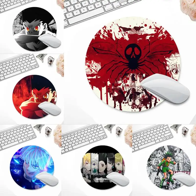 

Hunter X Hunter Killua Figure Laptop Desk Table Protect Game Office Work Round Mouse Mat pad XL Non-slip Laptop Cushion