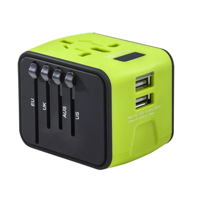 Адаптер для путешествий с вилкой Стандарта Великобритании/ЕС/Австралии/Азии и