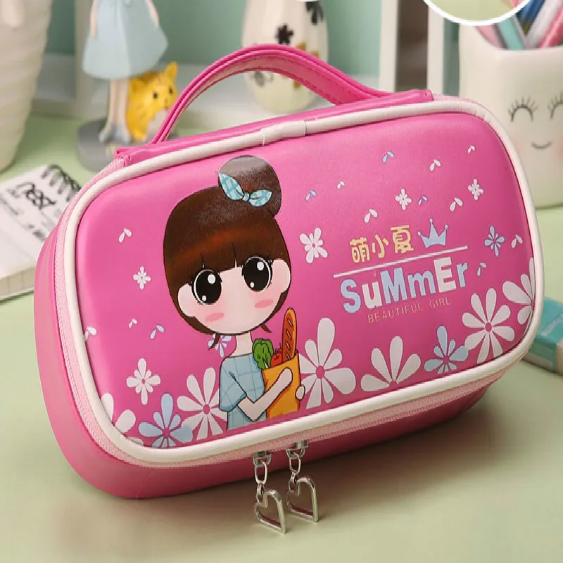 Милый чехол для карандашей Kawaii Kids Girl Pencil, многофункциональная сумка, сумка для ручек, школьные принадлежности, канцелярские принадлежности, подарки - Цвет: C4