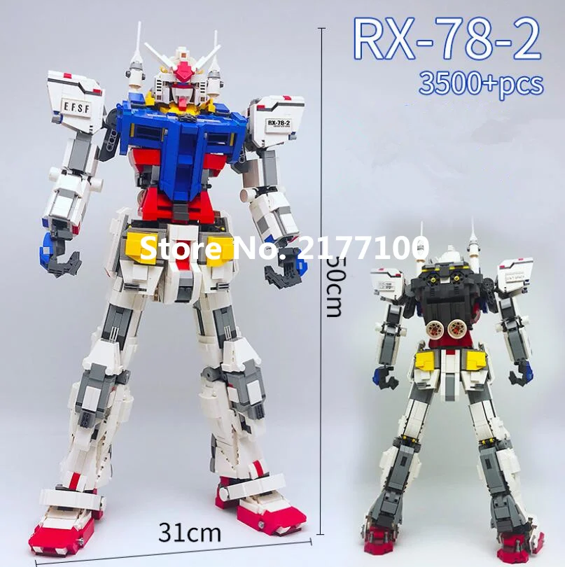 New Ideas Series The Gundam RX78 2 Mobile Suit 1:60 набор строительных блоков Классический робот MOC