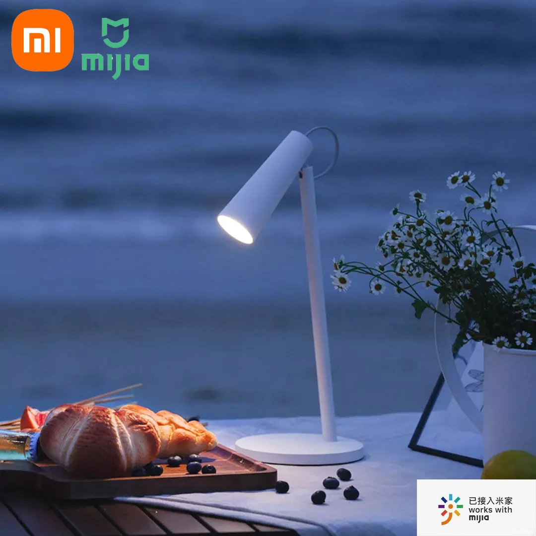 

Настольная лампа Xiaomi Mijia, умная лампа с зарядкой для спальни, светильник для чтения с регулировкой на 120 °, с зарядкой Type-C, умное соединение с ...