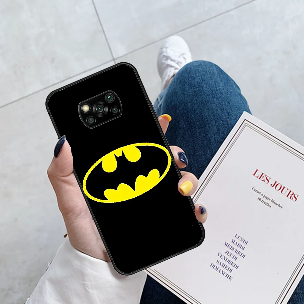 

Superhero Batmans Movie Phone Case Cover Hull For Xiaomi Mi A2 A3 8 9 SE 9T 10 10T Lite Pro Ultra Poco X3 black Funda Silicone