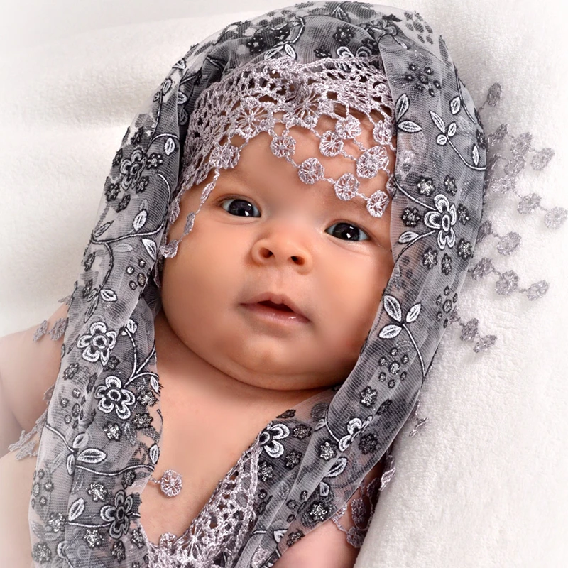 

Floral Baby Photography Props Newborn Photography Tassel Wraps Infant Scarf Swaddling Photo Props Accessories Photo shoot Studio
