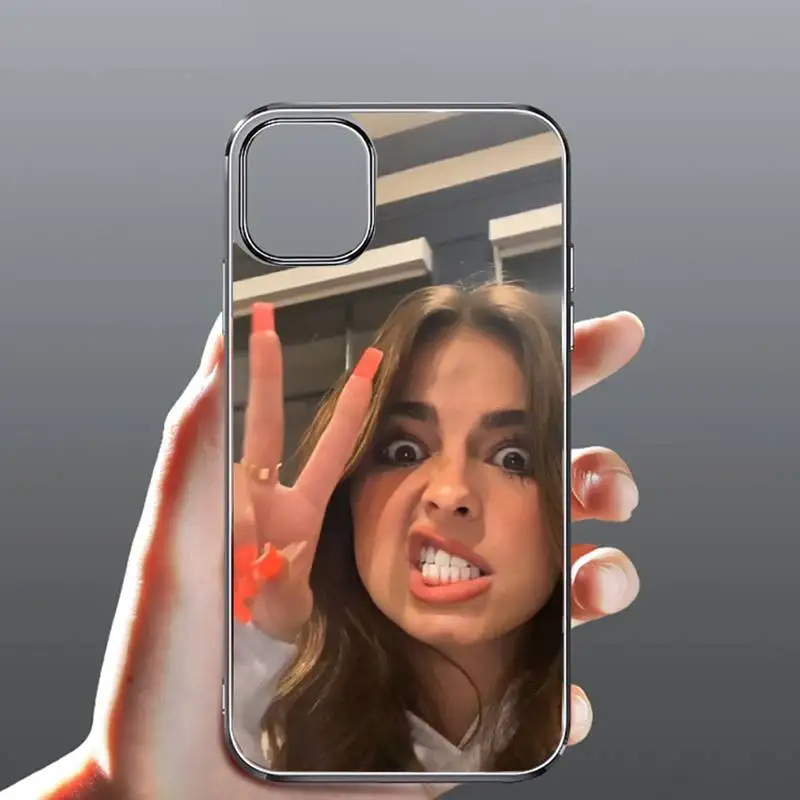 

American IC girl Addison Rae Phone Case Transparent for iPhone Samsung 11 12 6 7 8 9 30 Pro X Max XR Plus lite