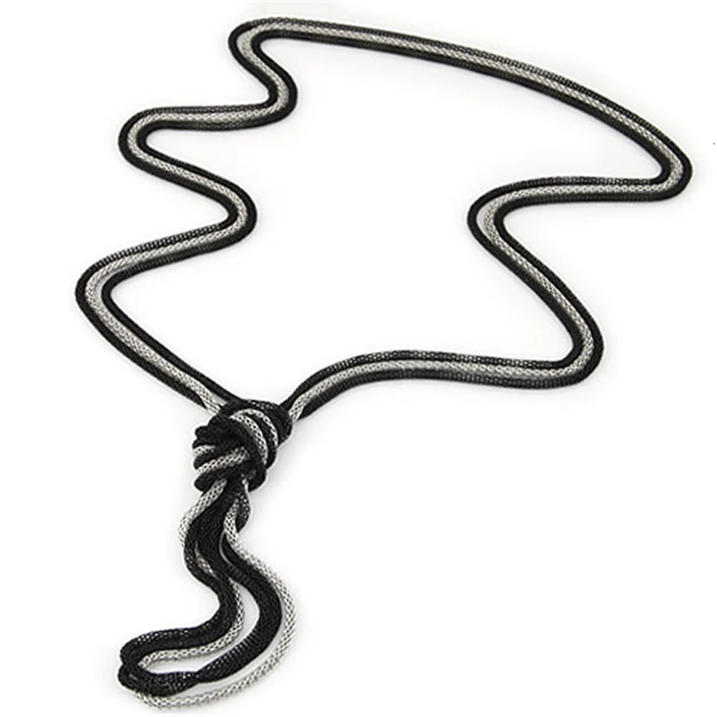 Длинные ожерелья и подвески для женщин модное Простое Ожерелье чокер на цепочке