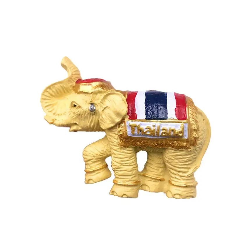 Thai elephant Украшение для дома, магнитная наклейка на холодильник, всемирно известный город, туристический, живописные места, Мадрид, Испания, магнитная паста - Цвет: Thai elephant