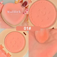 3 color monochromatic blush palette waterproof and sweat proof brighten skin tone natural beauty cosmetics wholesale