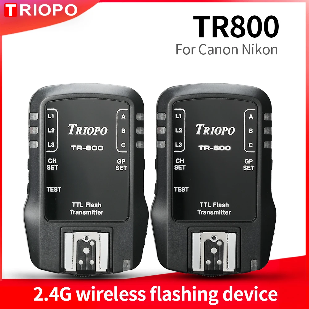 TRIOPO TR800 TR 800 приемник и передатчик 2 4G беспроводное мигающее устройство для камеры