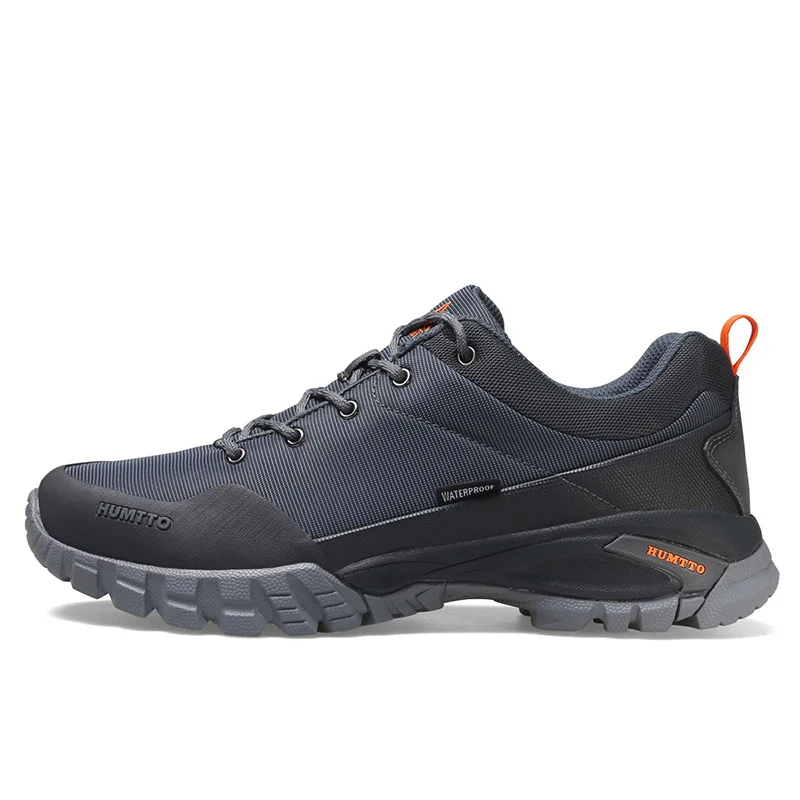 HUMTTO Trekking Sneakers for Men Waterproof Hiking Shoes Mens Leather Camping Climbing Boots Male Mountain Tactical Safety Shoes