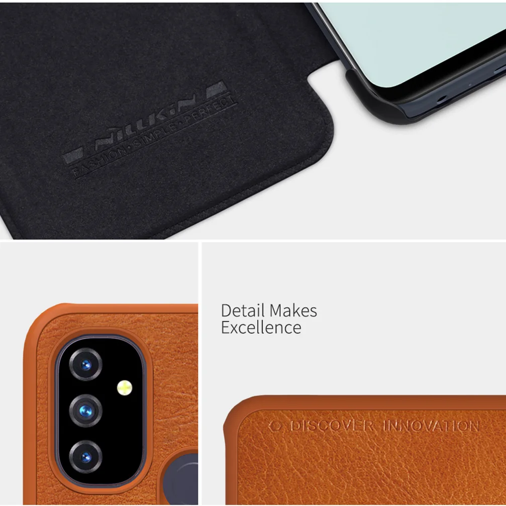 for oneplus nord n100 flip case cover nillkin qin vintage leather card pocket flip cover for one plus nord n10 5g phone bag free global shipping