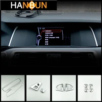 chrome abs headlight switch frame decoration cover trim for bmw 5 series f10 2011 17 navigation screen decoration strips