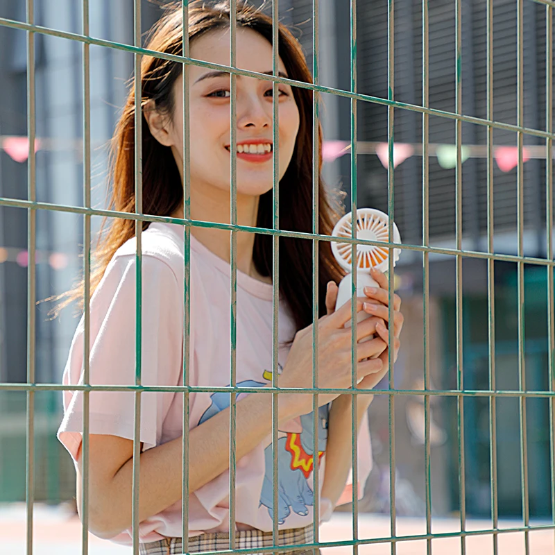 

New Portable Mini Fan 3 Speed Adjustable Fans USB Rechargeable Desk Handheld Air Conditioner Cooler Fan Outside Travel Artifa