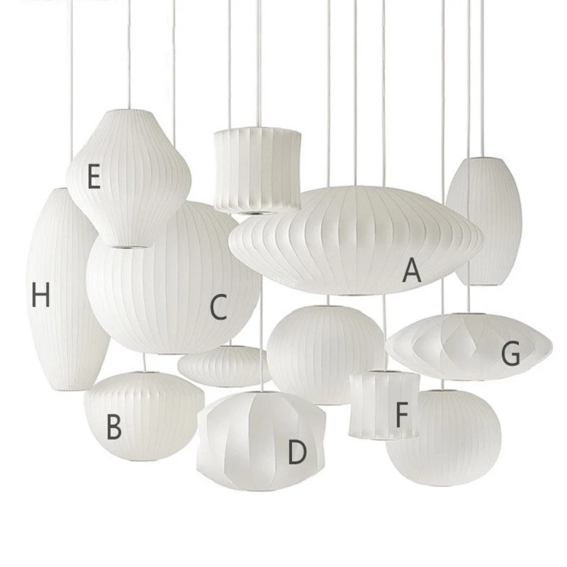 Японская шелковая люстра подвесной светильник в виде лестницы датской столовой