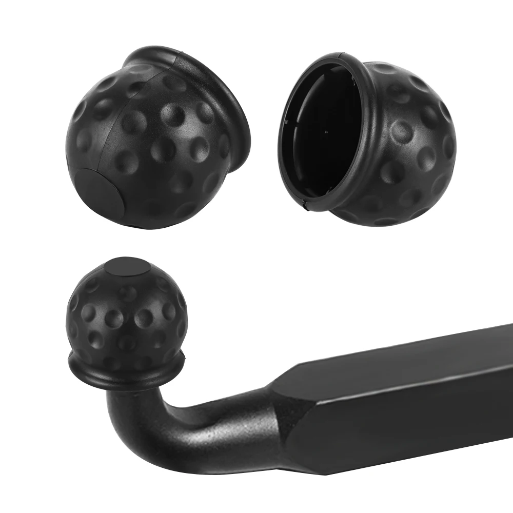 

TiOODRE Black 50mm Car Towbar Towball Plastic Cap Tow Ball Towing Protective Trailer accessories trailer ball head cover