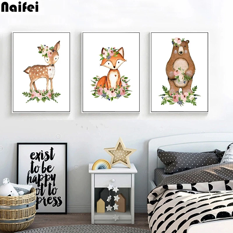 

Полный из серии "сделай сам" алмазов картина с изображением животных из мультфильмов лиса кролик Алмазная вышивка с медведем Вышивка кресто...