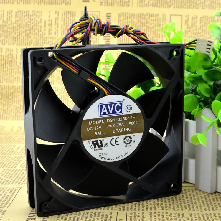 

New original DS12025B12H 12025 12V 0.75A 12CM supports PWM temperature control speed regulation fan