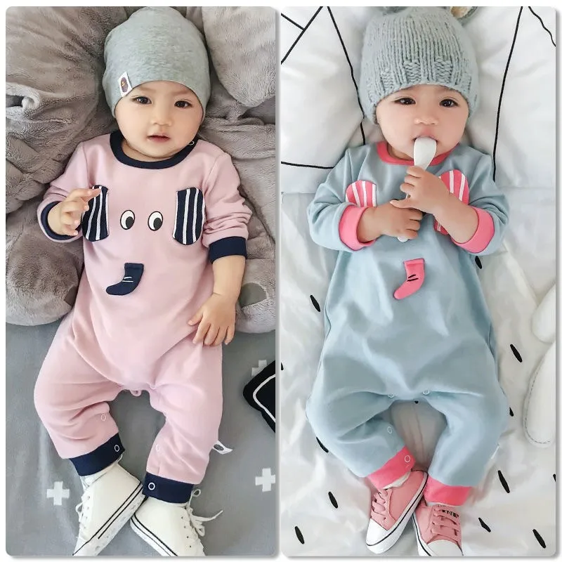 

Baby Bodysuit Spring Autumn Girl Animal Long Sleeve Jumpsuit Pure Cotton Newborn Clothes Thin Romper