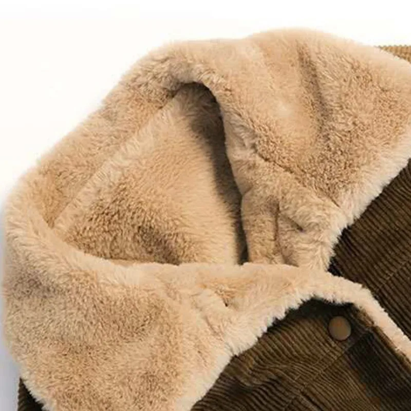 

Corduroy women's autumn and winter padded jacket new Korean style loose short lamb wool cotton coat cotton jacket female trend