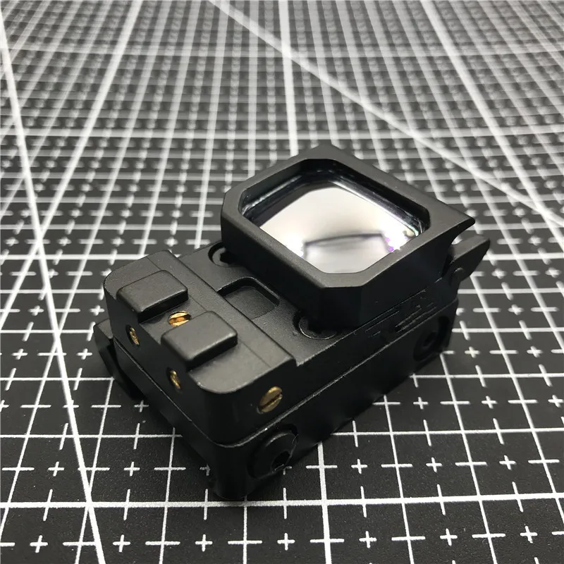 Складной тактический мини пистолет с откидной крышкой 22*16 мм красная точка