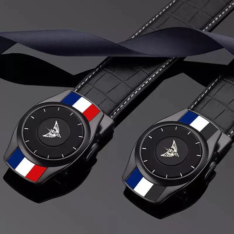 Стильный мужской ремень с автоматической пряжкой высококачественный