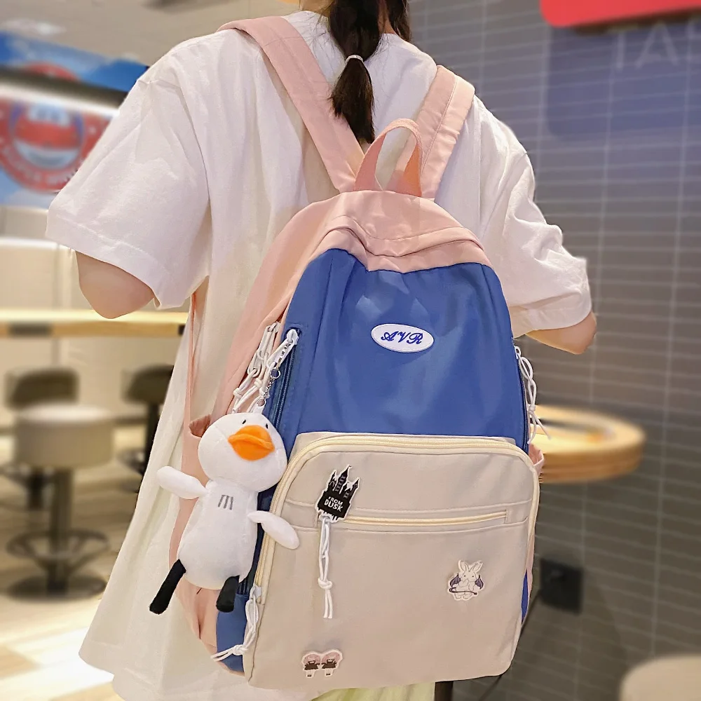 

Women Travel Waterproof Book Bag Girl Cute Harajuku College Backpack Lady Kawaii Fashion Bag Female Laptop Student New Backpacks