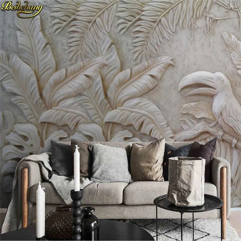 Beibehang пользовательские 3d обои фреска 3D рельефный рельеф тропический дождевый лес