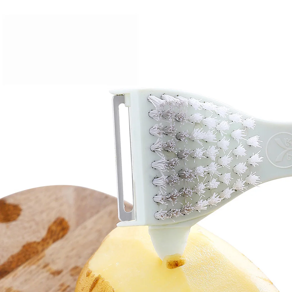 Многофункциональный для фруктов и овощей с кистью Пластик инструмент чистки