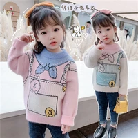 girl sweater kids baby%c2%a0toddler tops%c2%a02021 printed thicken warm winter autumn wool knitting cashmere christmas children clothing