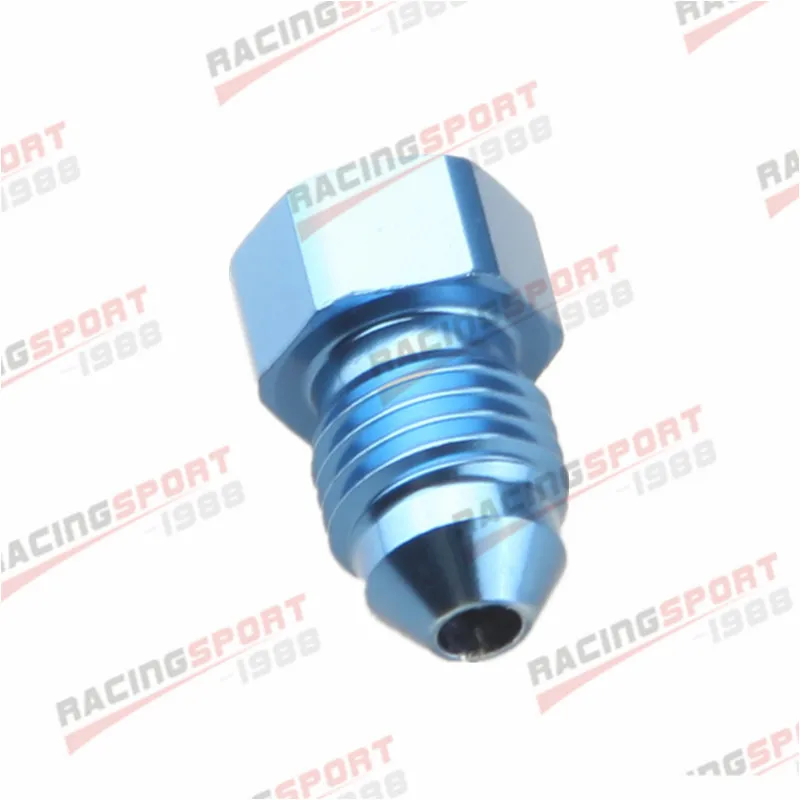 

3AN AN3 3AN Male Flare Plug Fitting Aluminum AN Plug Blue