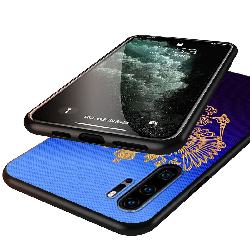 

RR Black Cover For Huawei P40 P30 P20 P10 P9 P8 Lite E 5G 2017 2019 Pro Plus Phone Case