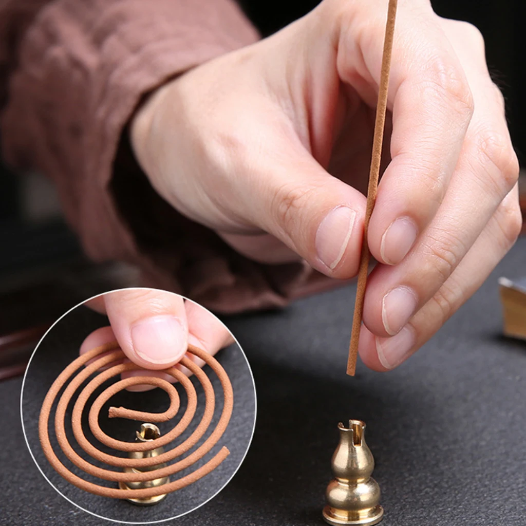 Латунный держатель для катушек золотистый держатель|Благовония и курильницы| |