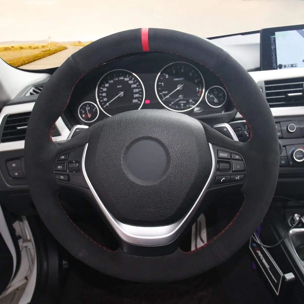 Кожаный чехол на руль BMW 2 серии F22 F23 F45 F46 / 3 F30 f31 F34 F35 4 F32 f33 f36 2014-2019 | Автомобили и