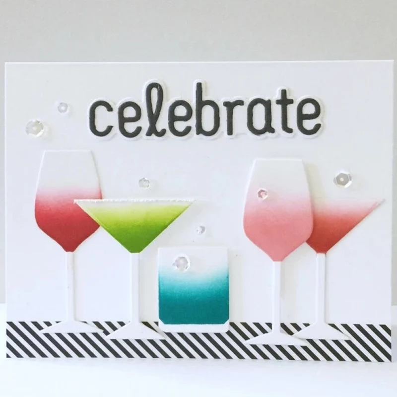 Металлические штампы с леопардовым рисунком кошки для празднования вина