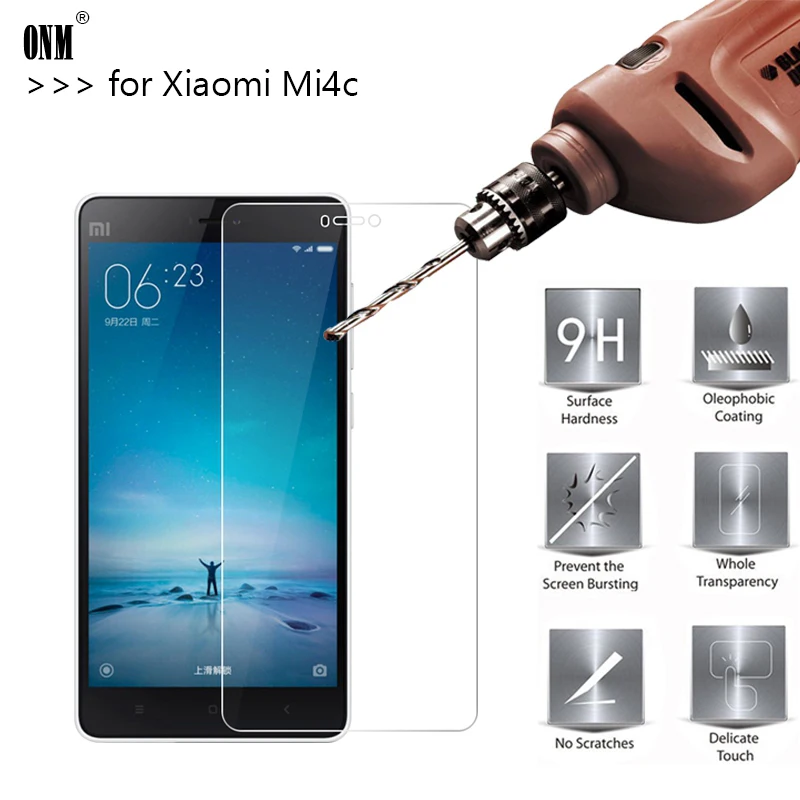 

2.5D 0,26 мм 9H Премиум Закаленное стекло для Xiaomi Mi4c Mi 4c защита экрана закаленная Защитная пленка для Xiaomi Mi4c стекло *
