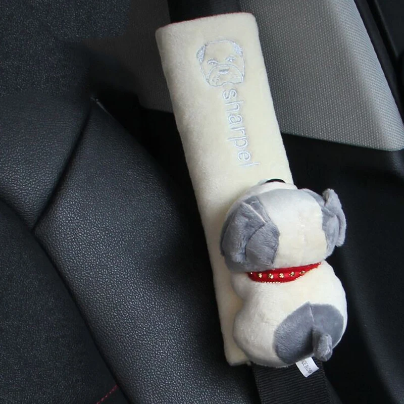 Наплечник плюшевый Накладка для ремня безопасности автомобиля 1 шт. | Автомобили