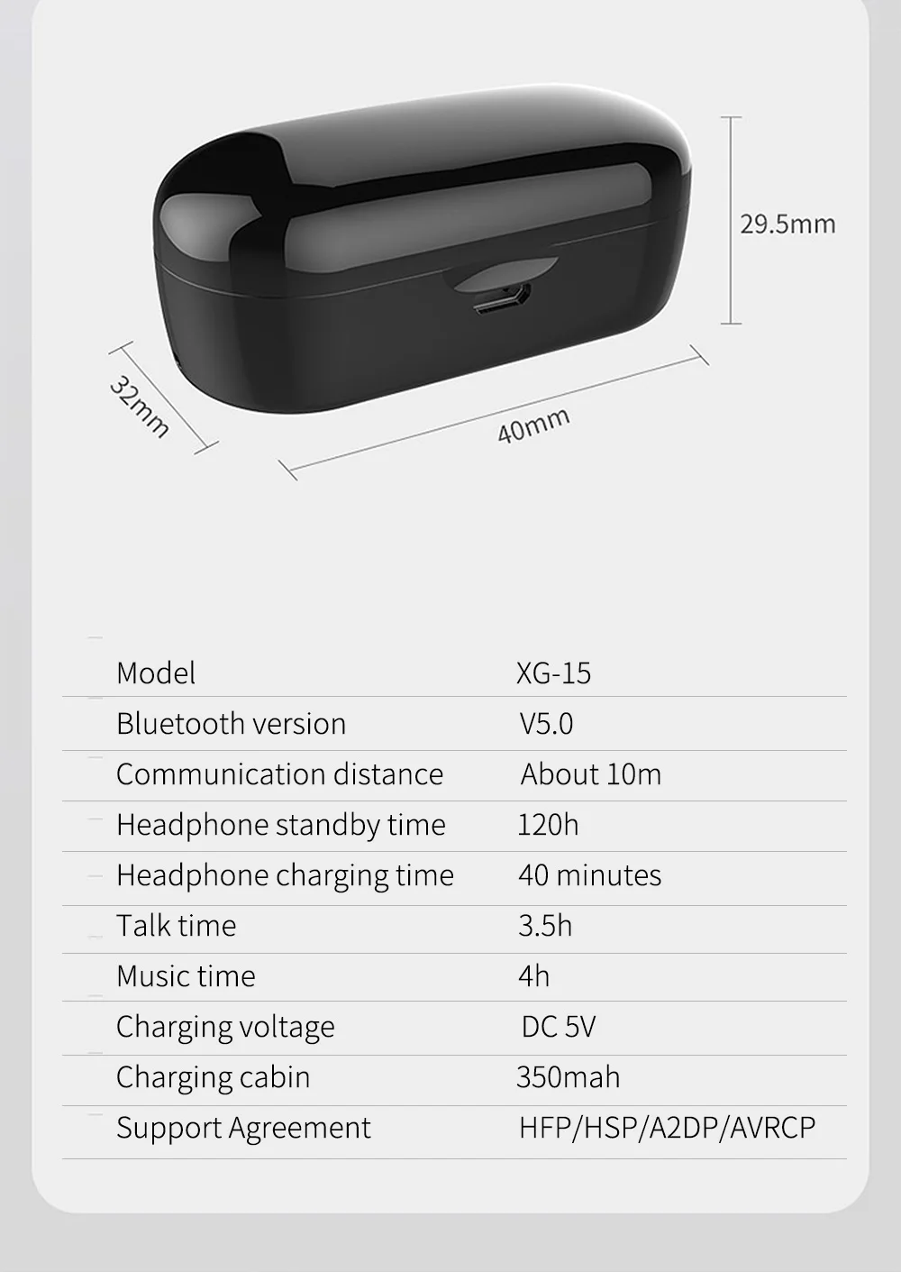 XG12 XG13 XG15 bluetooth-наушники 5,0 TWS наушники-вкладыши IPX5 Водонепроницаемая мини-гарнитура 5D стерео звук СПОРТИВНЫЙ ИГРОВОЙ наушник