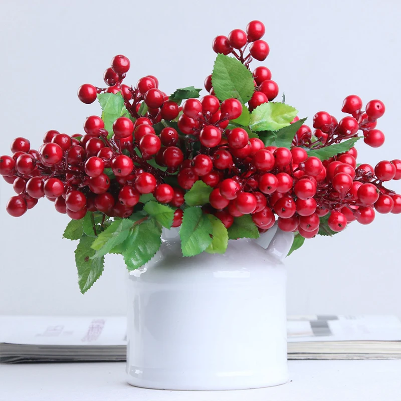 Шелковые ягодный Искусственный Декоративный букет черники Мини Искусственные