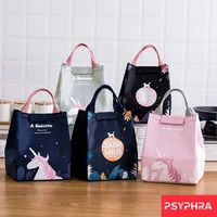 cartoon cooler lunch bag for picnic kids women travel thermal breakfast organizer insulated waterproof storage bag for lunch box